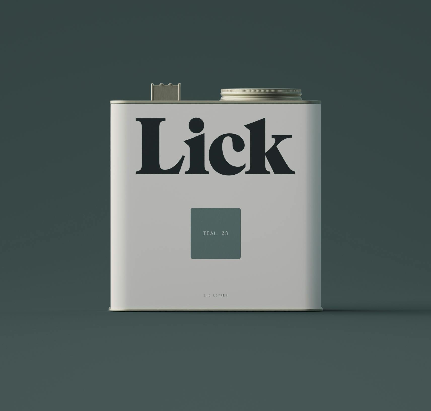 Lick Teal 03 Paint 2.5L Tin