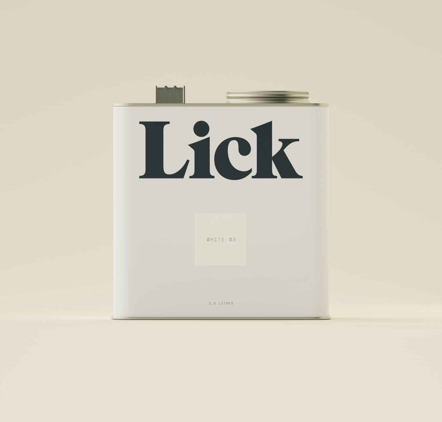 Lick White 03 Paint 2.5L Tin