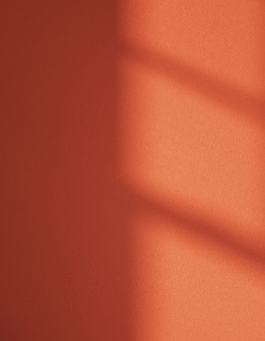 Wall showing Orange 01 in varied natural light