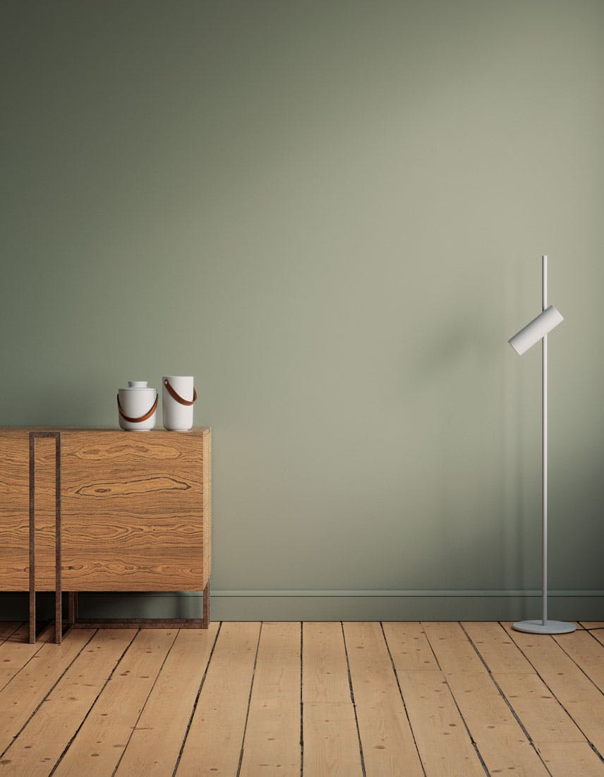 Kitchen scene decorated with Lick Green 02 paint