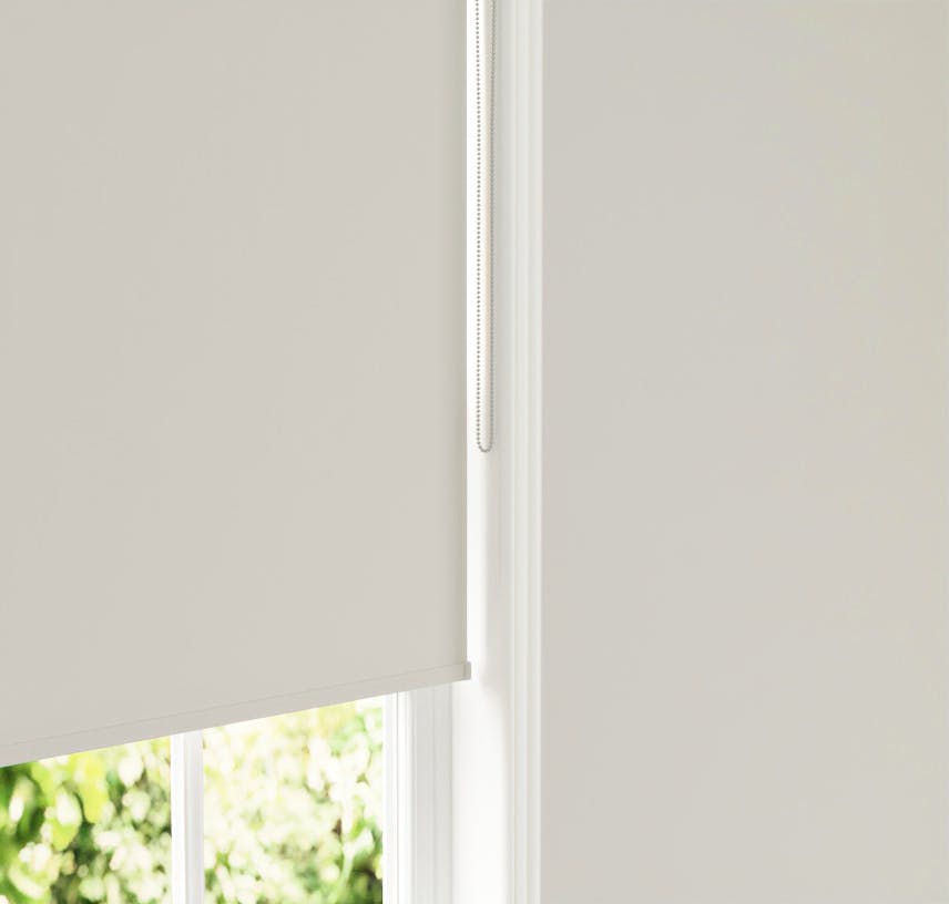 Lick Grey 02 roller blinds against Grey 02 wall