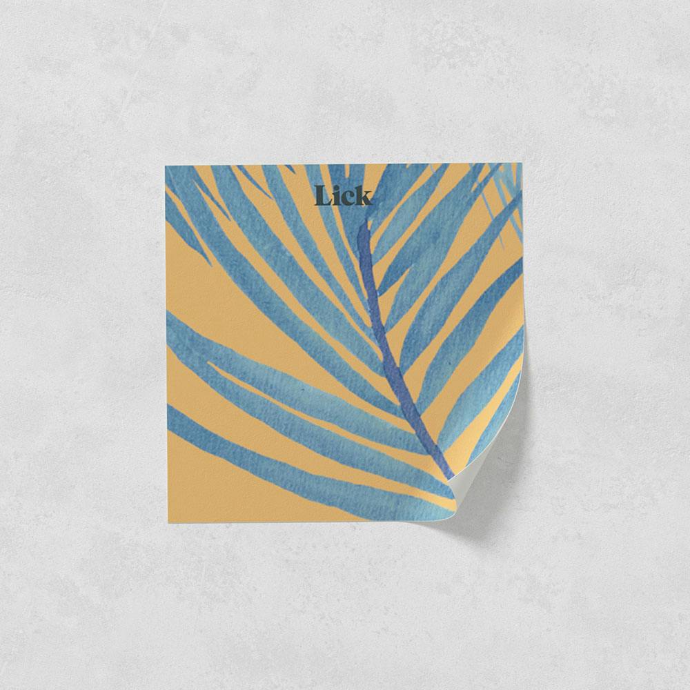 Lick peel and stick wallpaper sample in Jungle 01