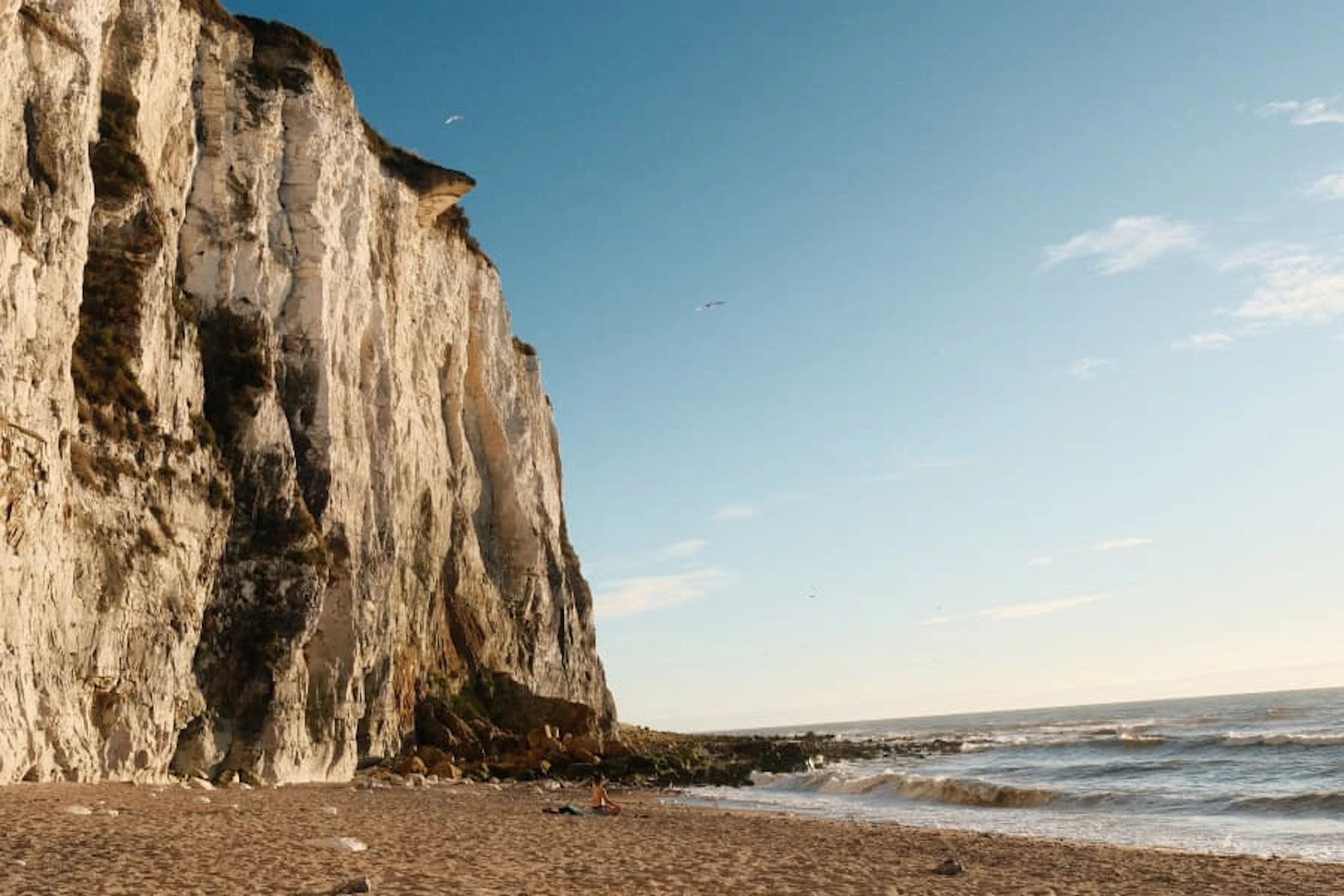 The cliffs starting in Ault Picardie