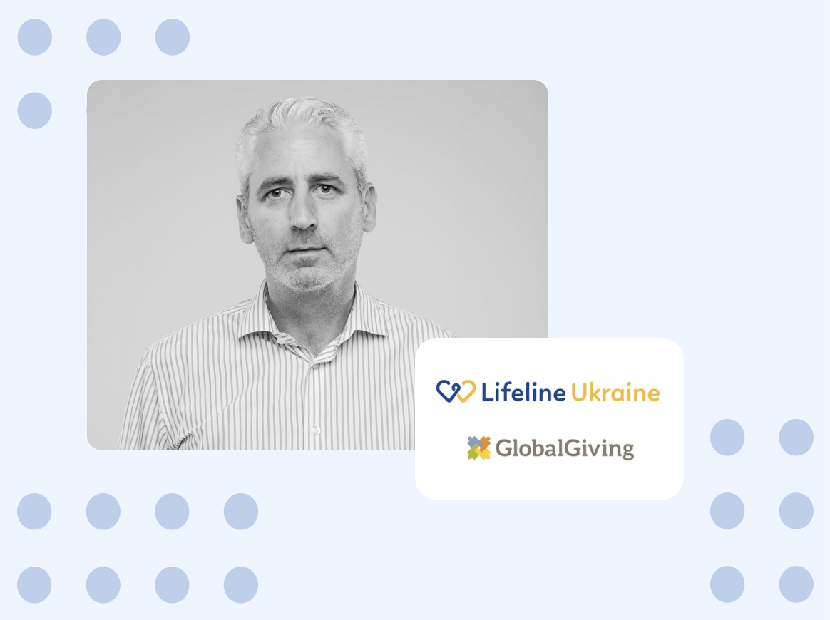 In the picture - Founder of Lifeline Ukraine Paul Niland