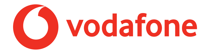 На зображенні - логотип Vodafone