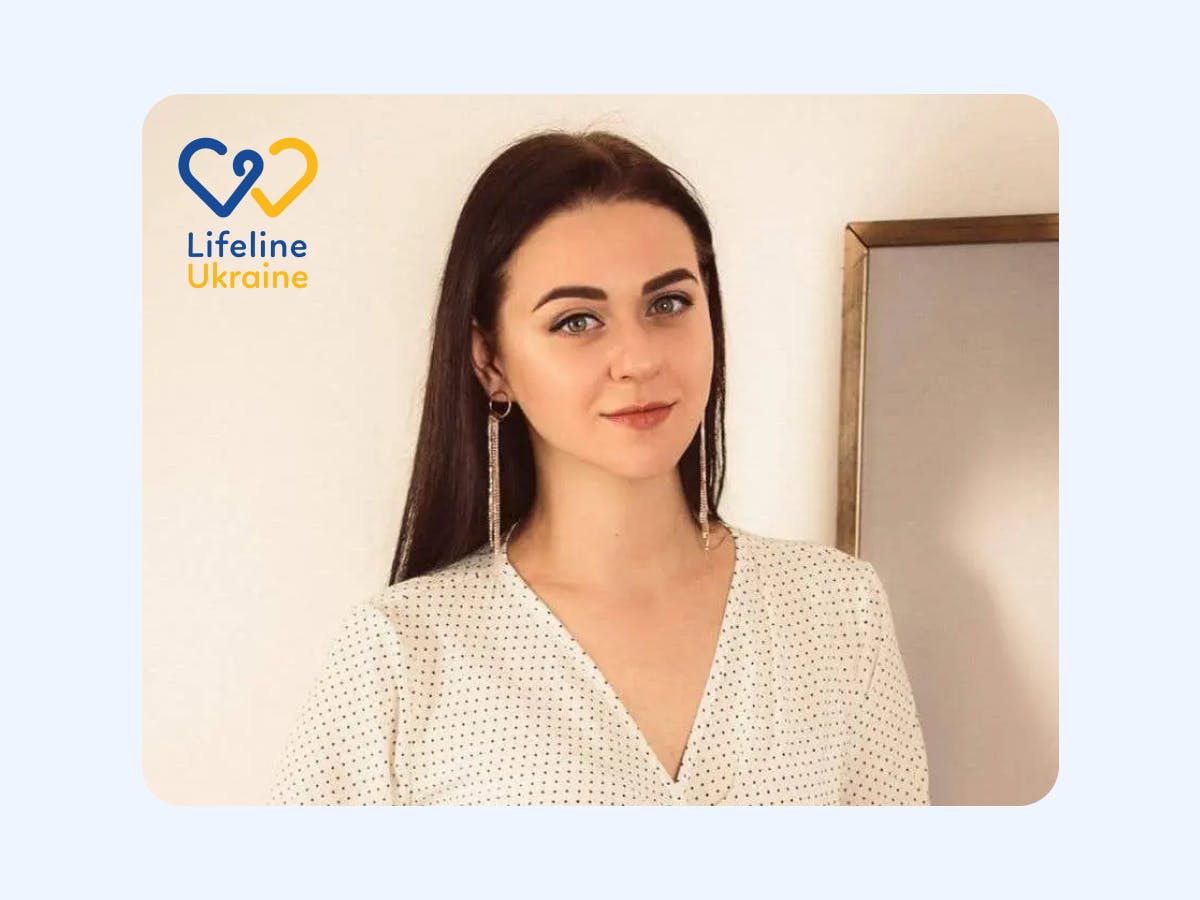 Pictured: Iryna Radelytska, psychologist, crisis counsellor and trainer at Lifeline Ukraine