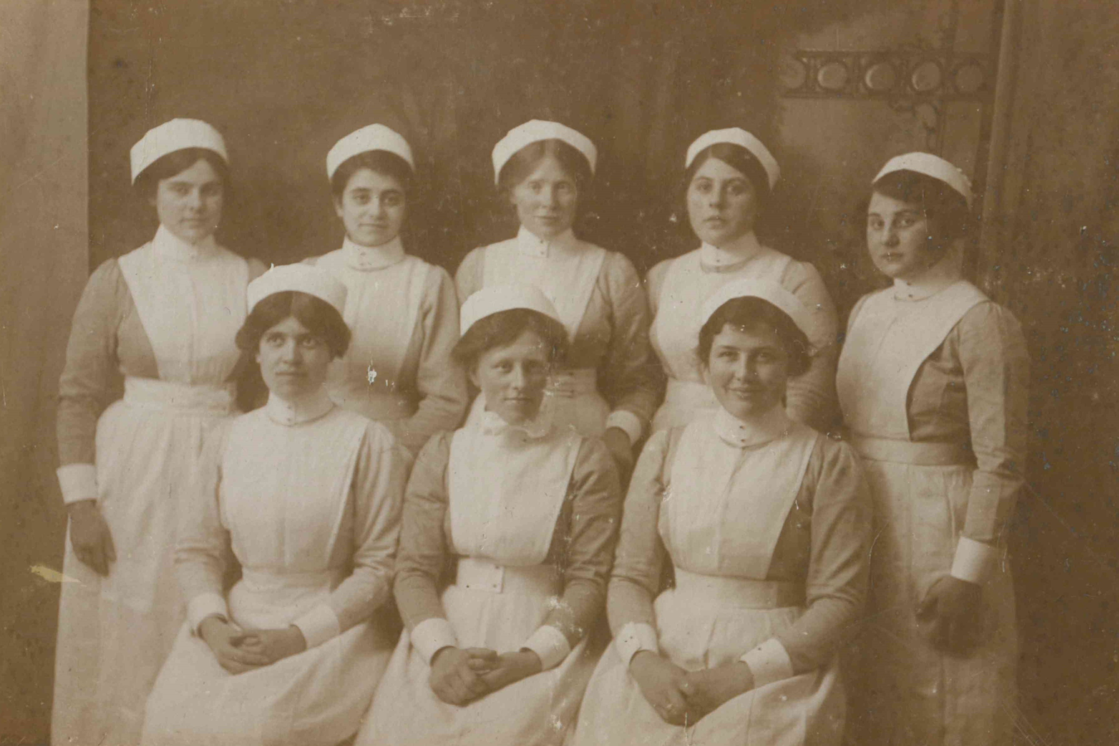 Nurses at Brookwood Hospital, ‘The Staff at 10C Day Nurses’, photograph by Sidney Starr