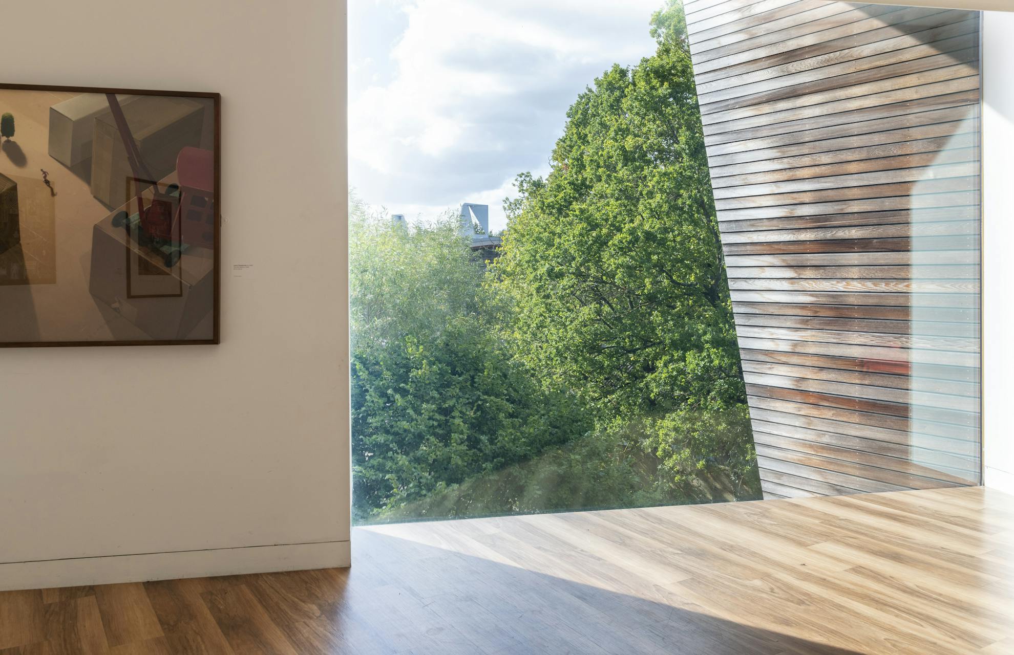 Large Meeting Room with large window overlooking landscaping