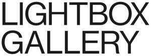 Black text logo for Lightbox Gallery