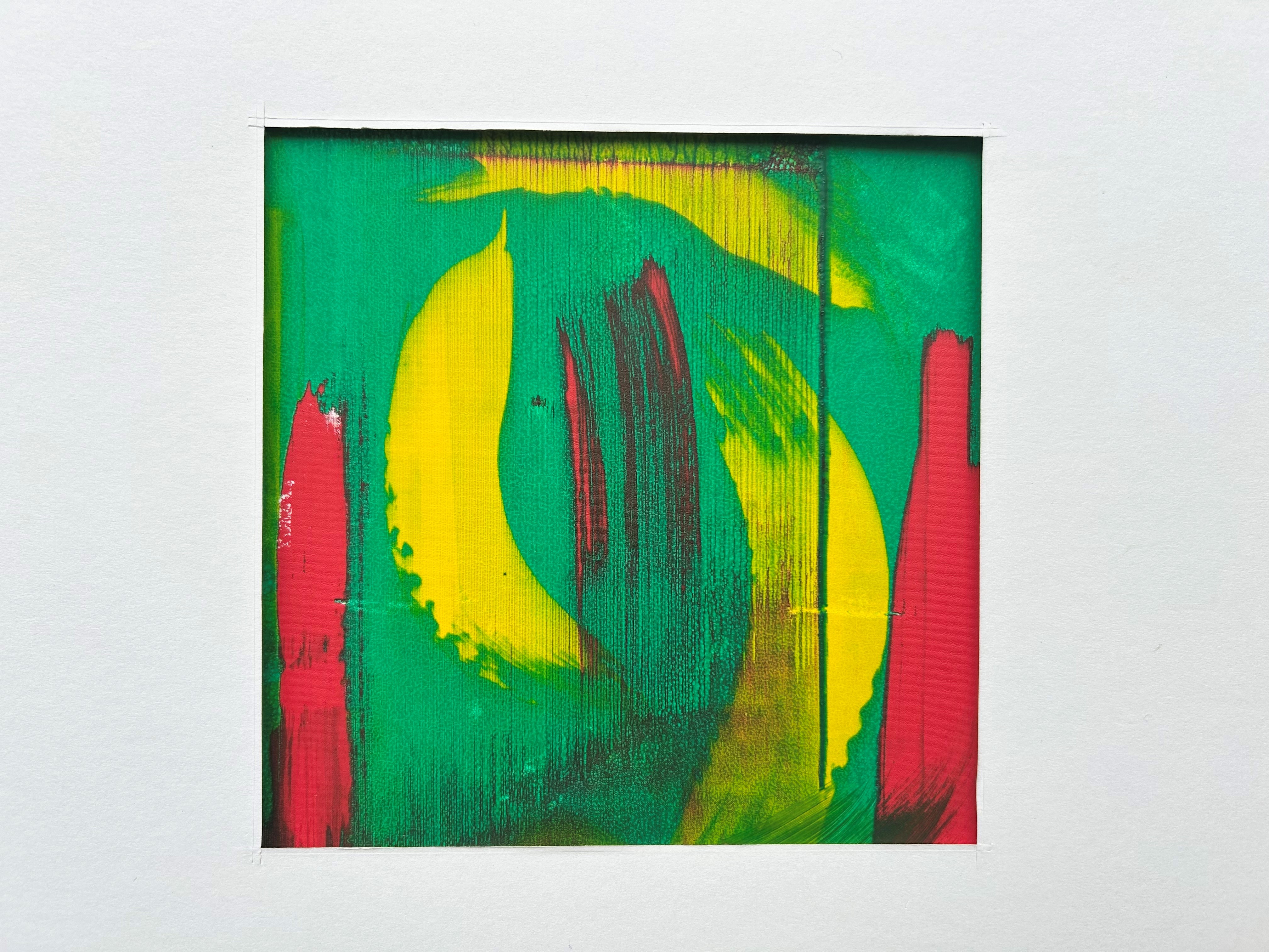 image shows brushmarks in an abstract pattern