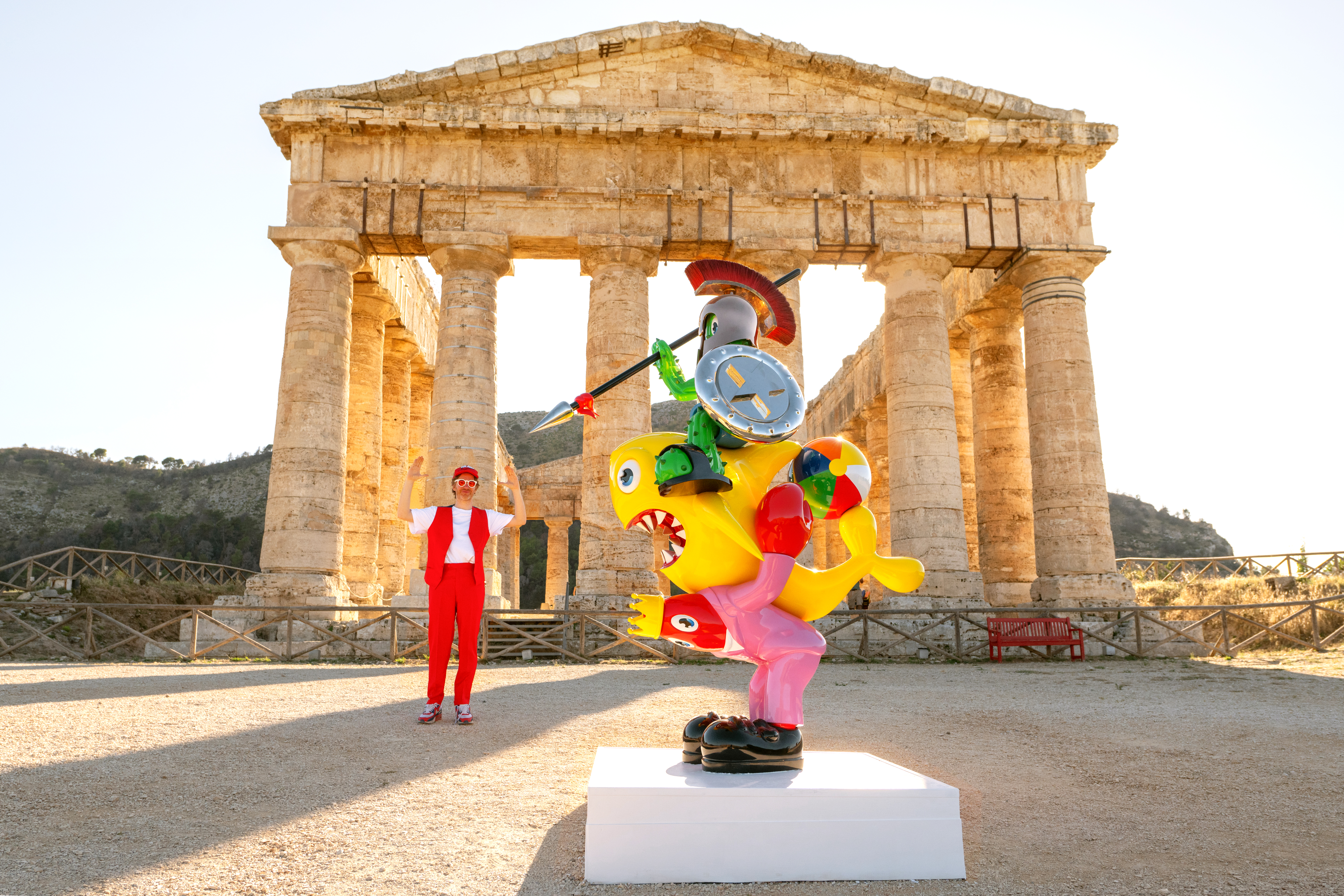 Image: Philip Colbert, Lobsteropolis in Erice, The Archaeological Park of Segesta, Sicily. Credit: Tullio M. Puglia/Getty Images for Philip Colbert Studio