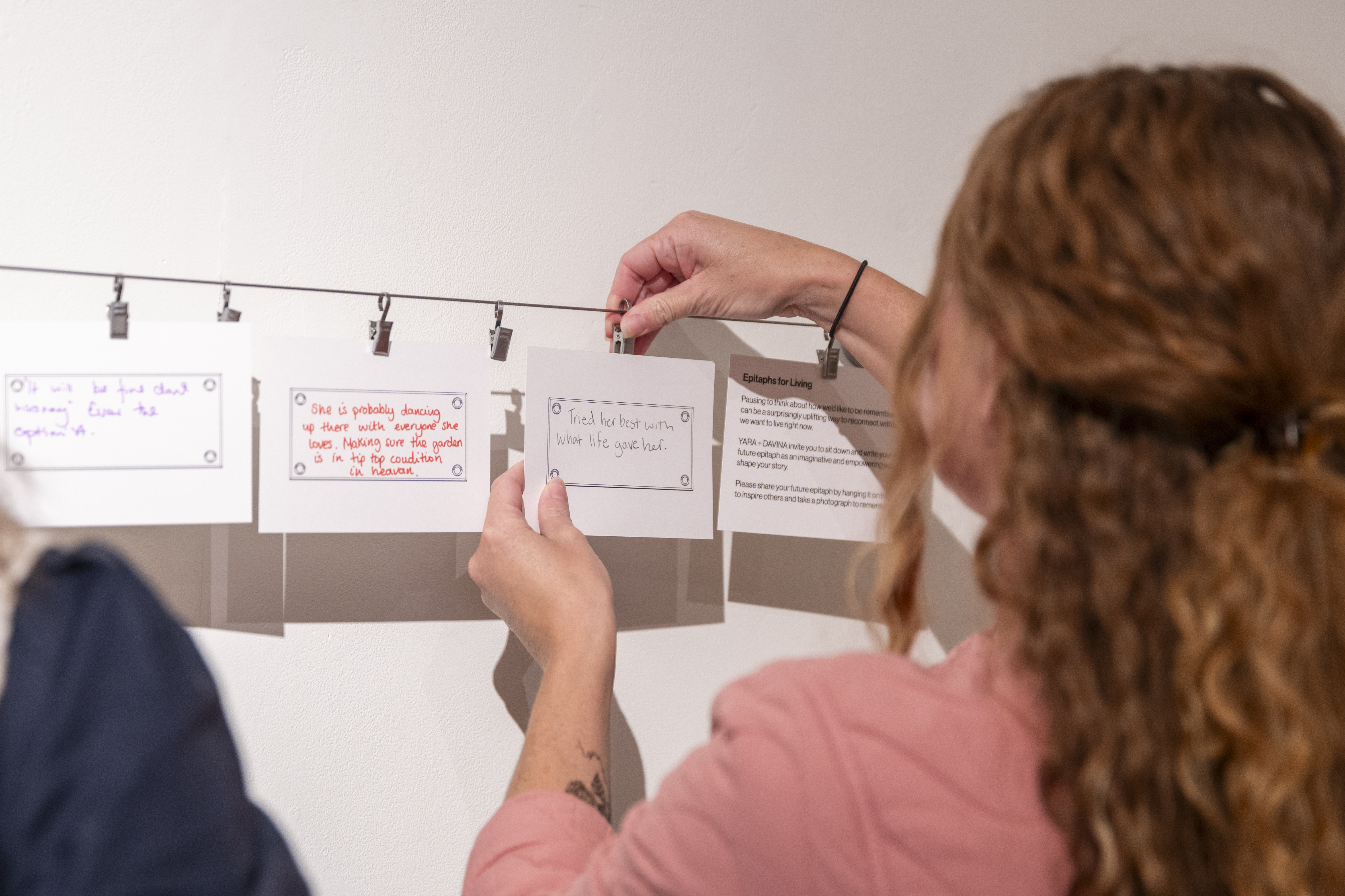 Epitaphs for Living, 2026, epitaphs being added by the public © Deniz Guzel