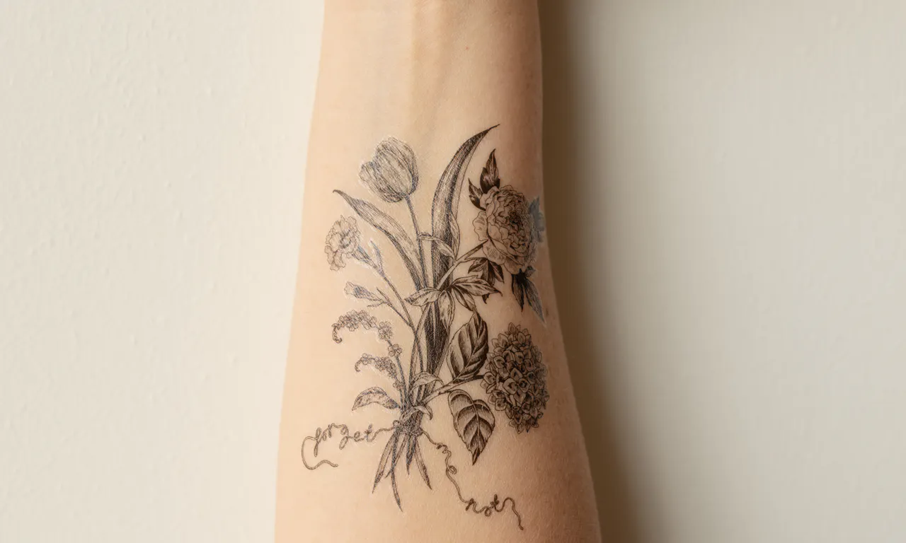 Forget Me Not tattoo -National Trust/ Pascal Vossen