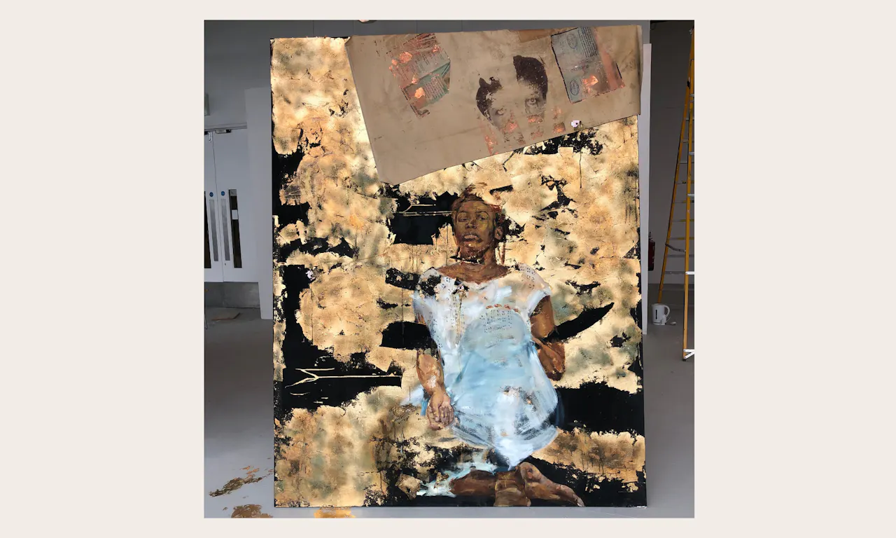 Emma Prempeh (b. 1996), The Vulnerable Disposition, 2019, Oil and acrylic on canvas Image courtesy of The Ingram Collection © Emma Prempeh