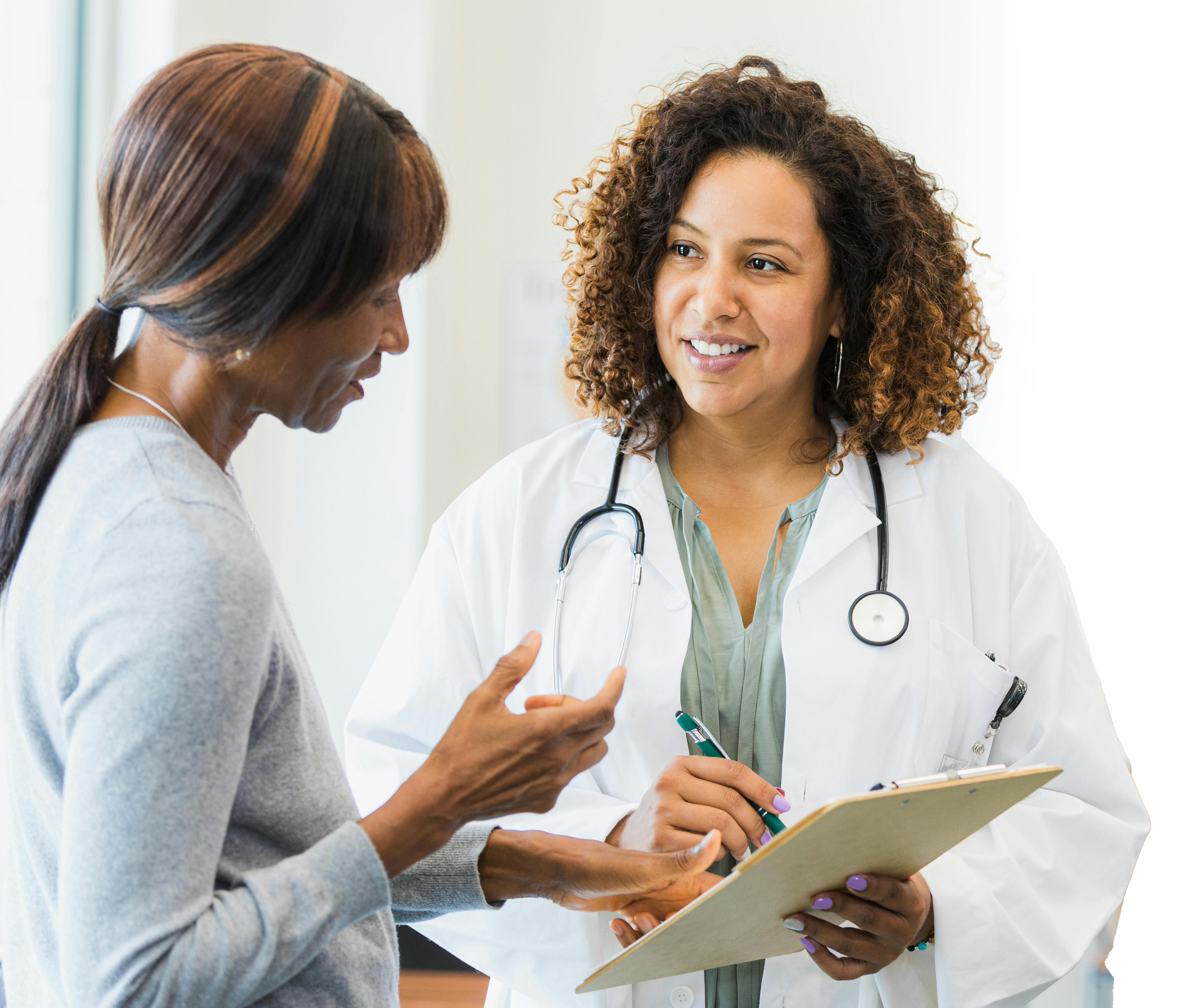 Healthcare Provider talking with a patient