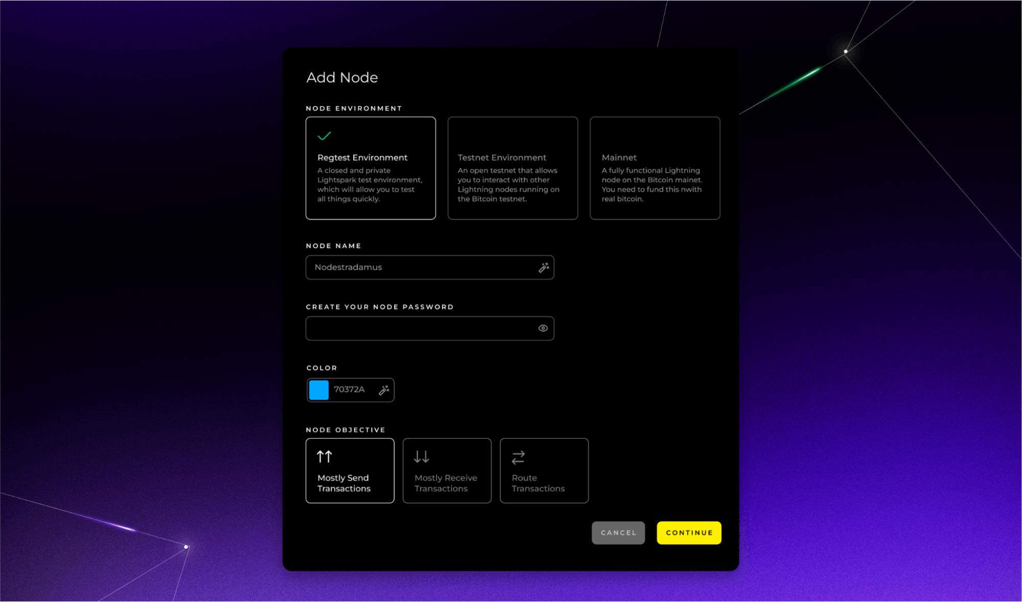 Early versions of node creation made it simple to spin up a node