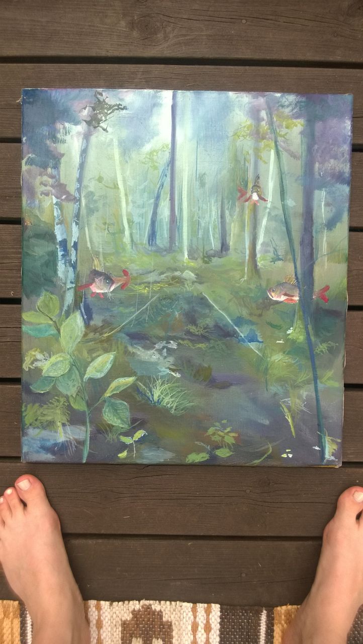 Barsche im Wald, Lillian Noack