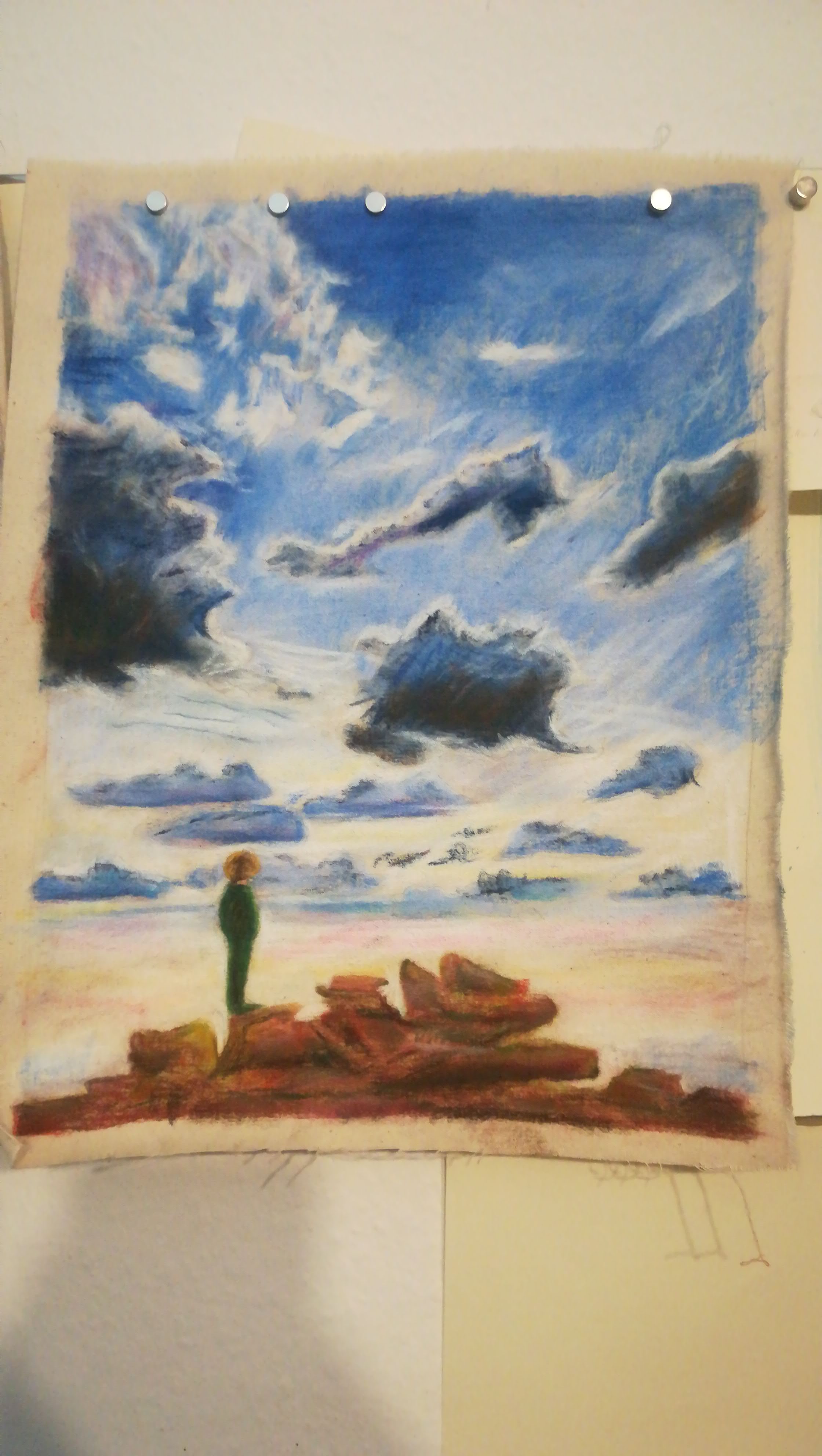 Wolkenstudie mit Beobachter, Lillian Noack