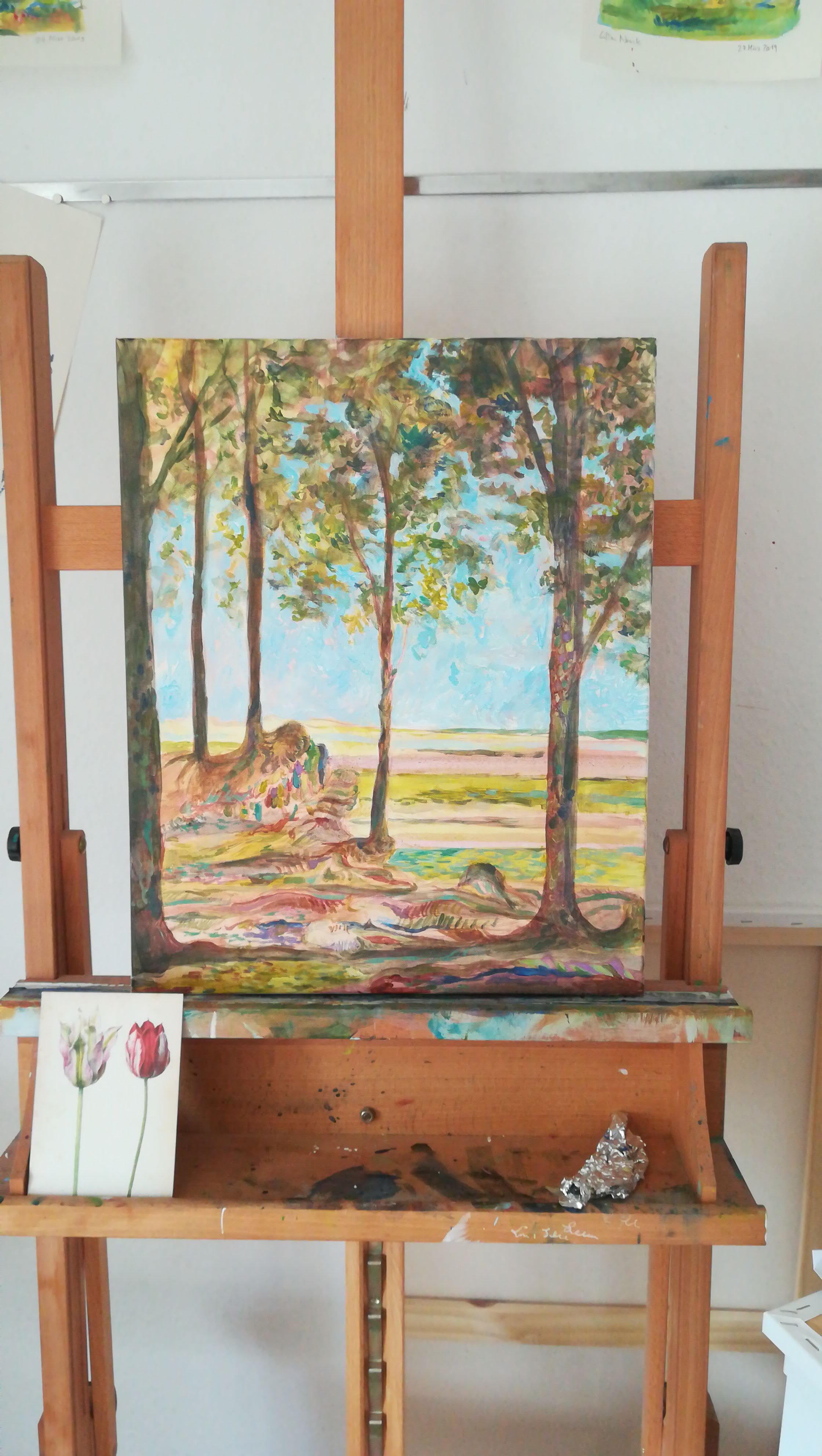 Kleiner Wald mit Ausblick in die Ferne, Lillian Noack