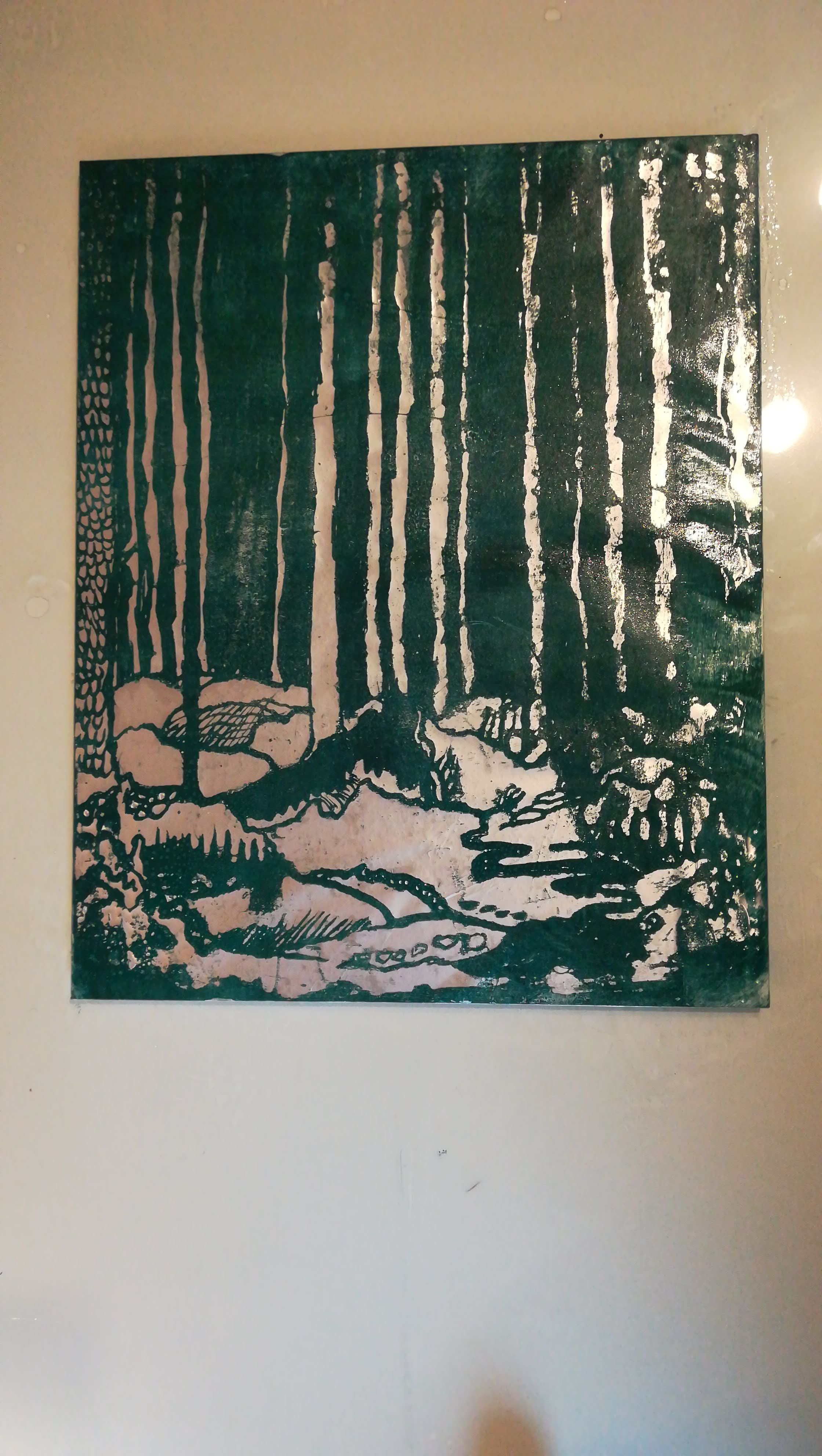 Aluminiumlithografie Wald, Lillian Noack