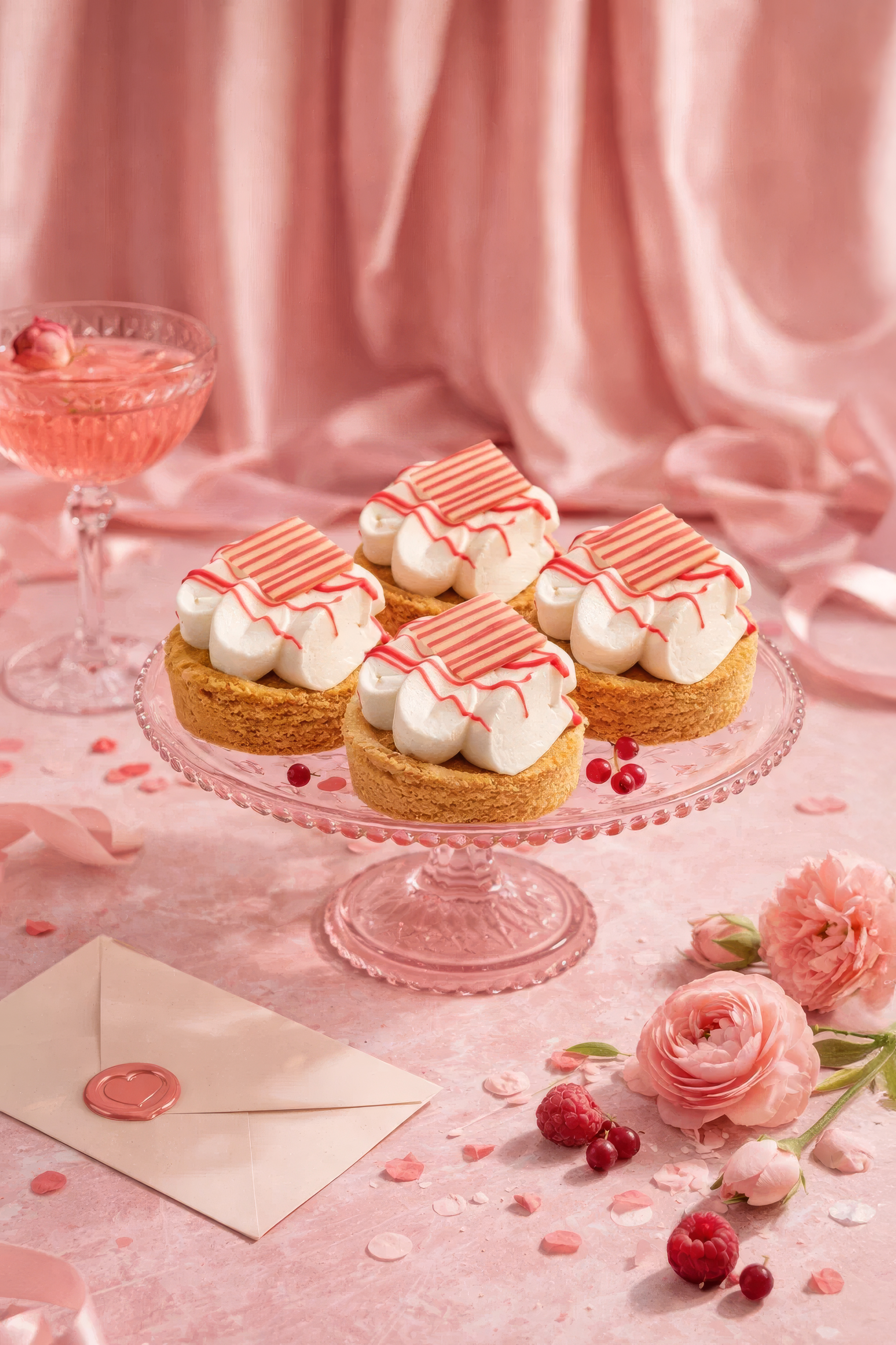 Hapse slof rood fruit gebakjes