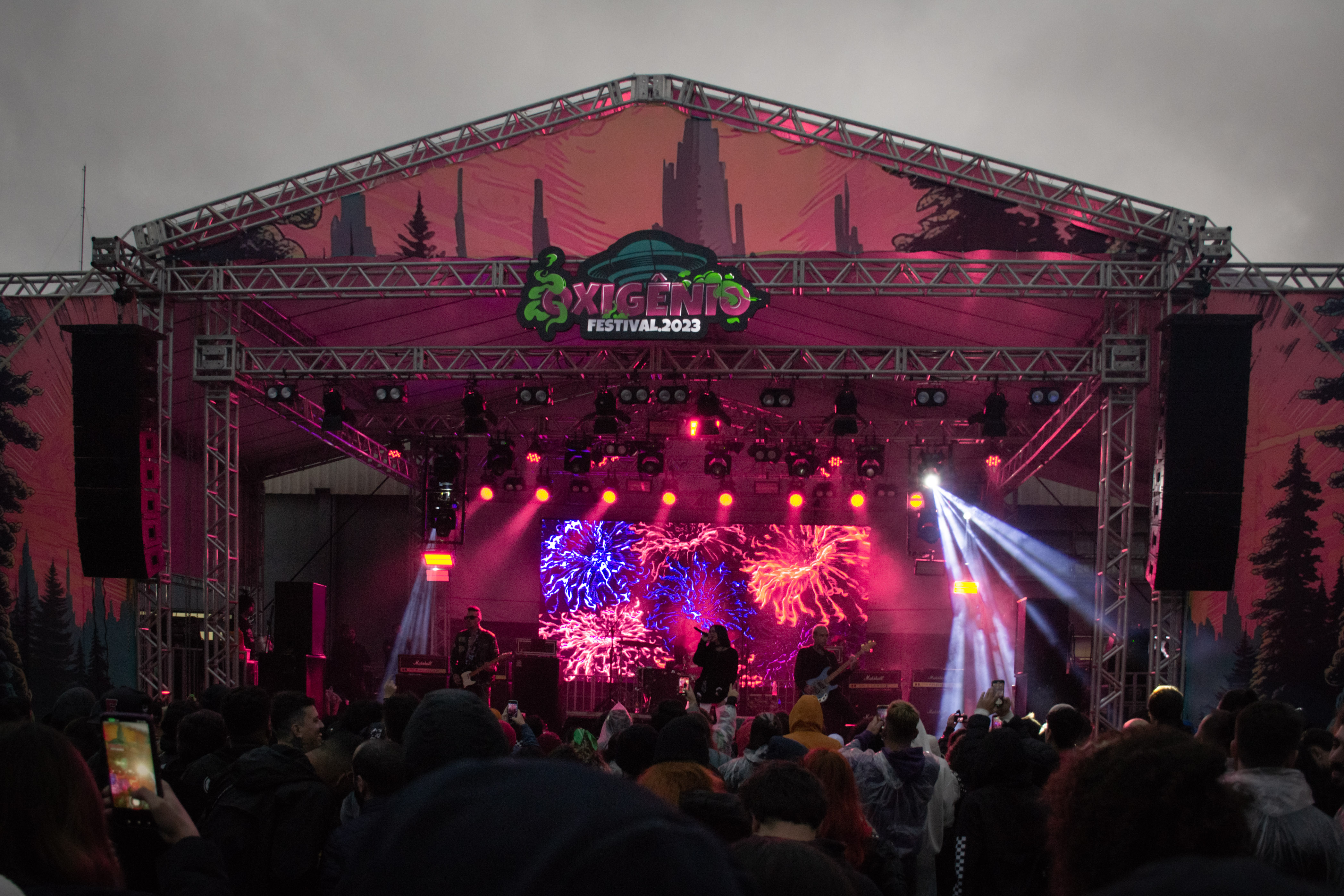 Palco do Oxigênio durante o show da Day Limns