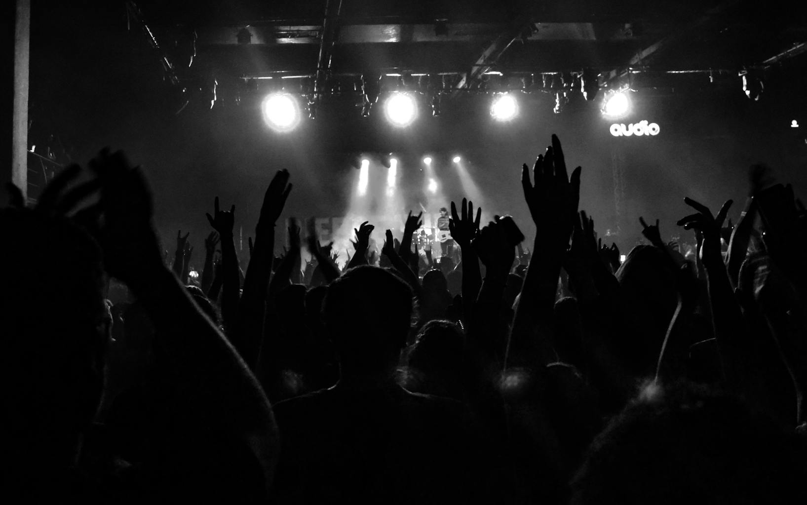 Plateia em êxtase na apresentação da Pierce the Veil