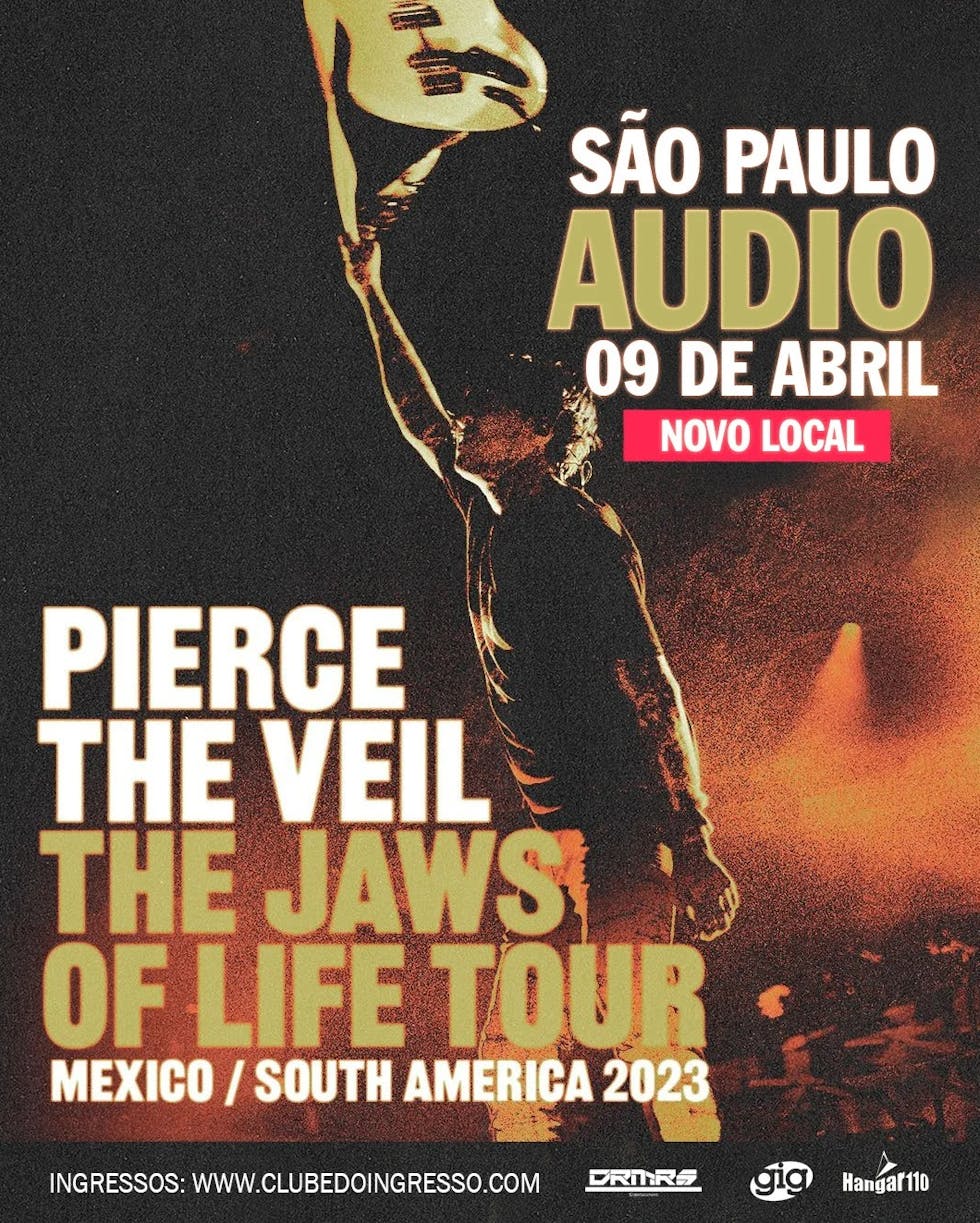 Banner da turnê da Pierce The Veil