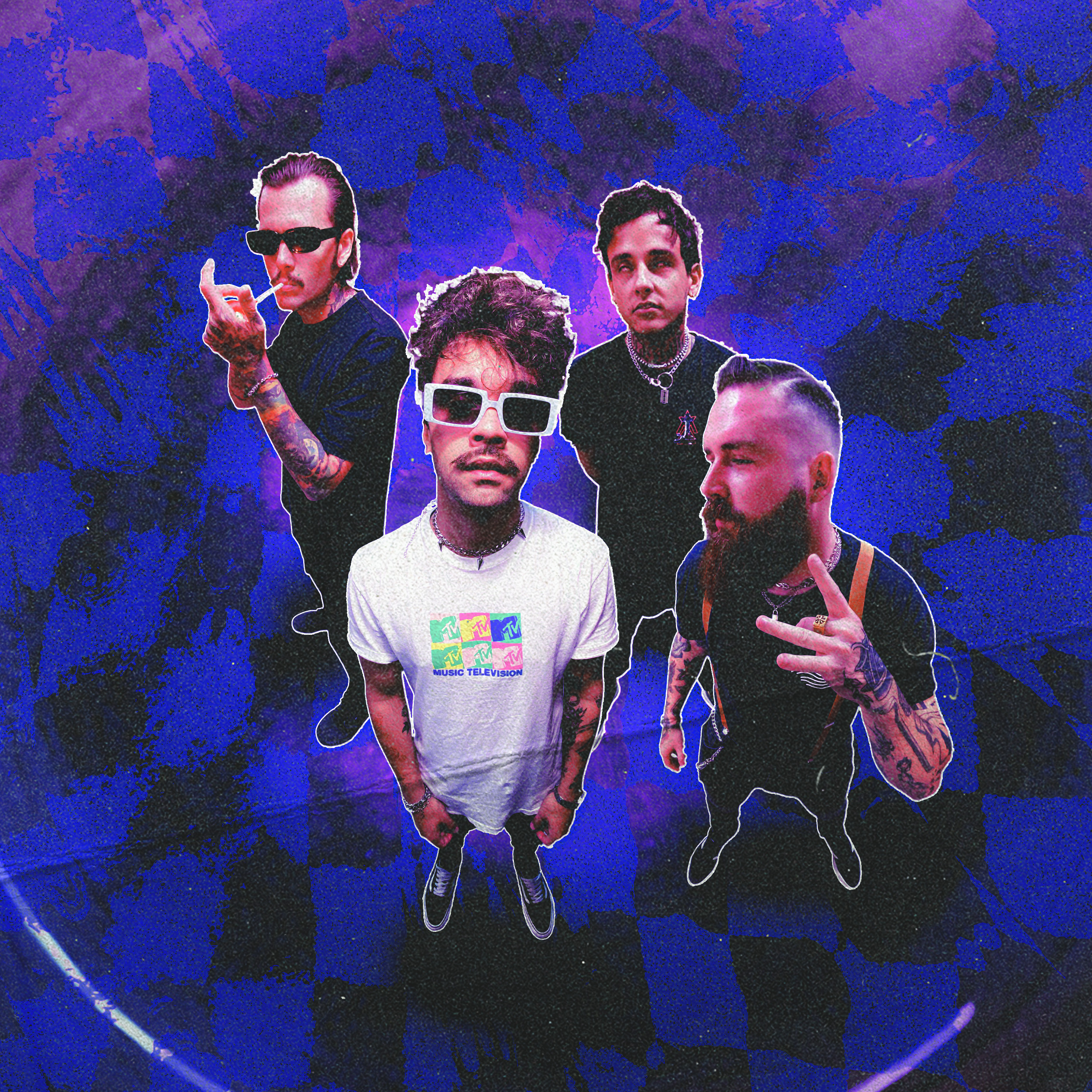 A broken é Kim (vocais), Guther (guitarra), Lucas (baixo) e Ariel (bateria) 