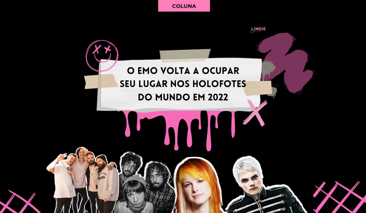 Montagem com fotos da Odeon, Cinema4D, Hayley Williams e Gerard Way