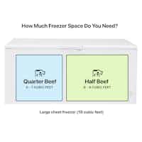 Quarter or half beef, freezer space required