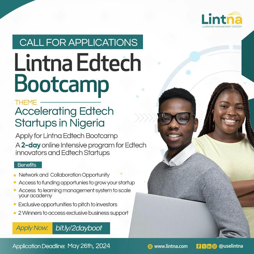 Empowering Change: Lintna Launches Groundbreaking 2-Day Bootcamp to Propel 50 EdTech Founders in Nigeria’s Challenging Job Market