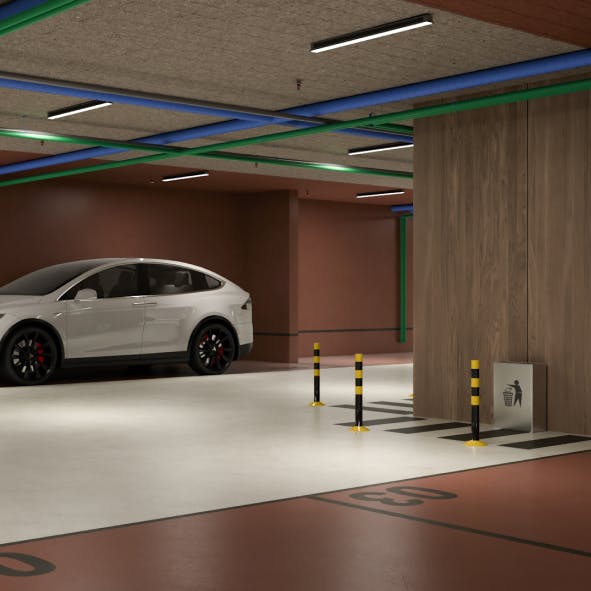 Podzemna garaža projektovana da prati premium standard i promišljen dizajn celog projekta