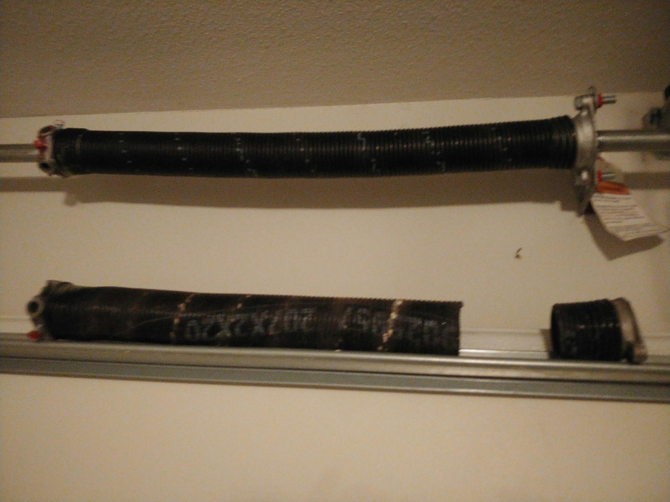 A garage door spring repaired in Surrey