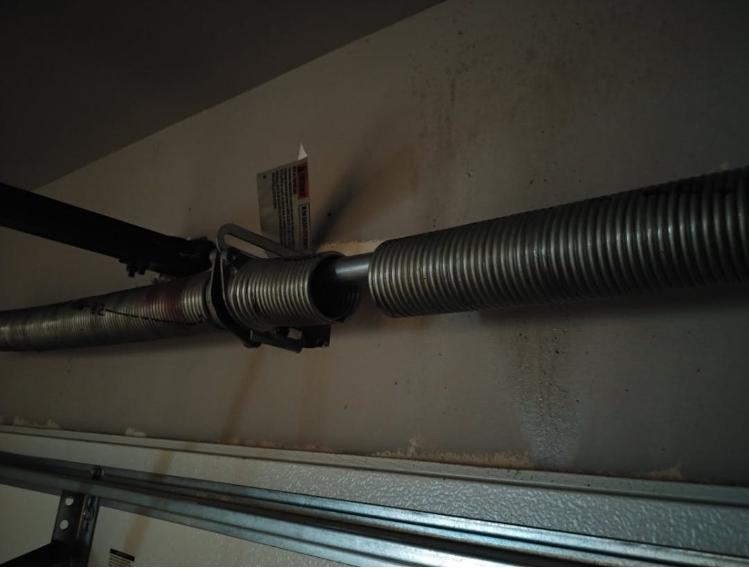 broken garage door spring
