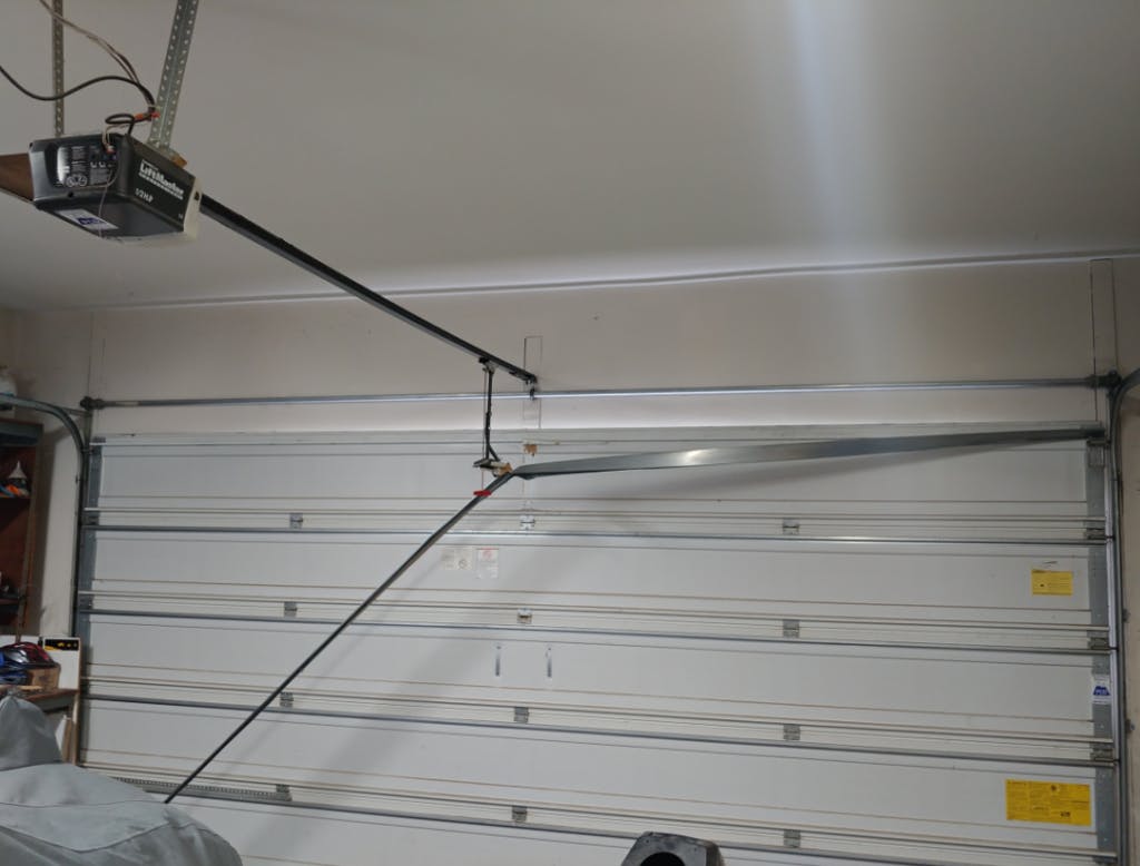 broken garage door