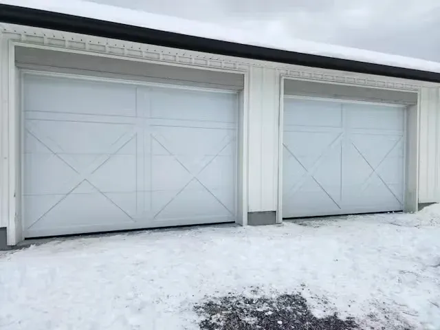 Residential garage door service completed by a local team