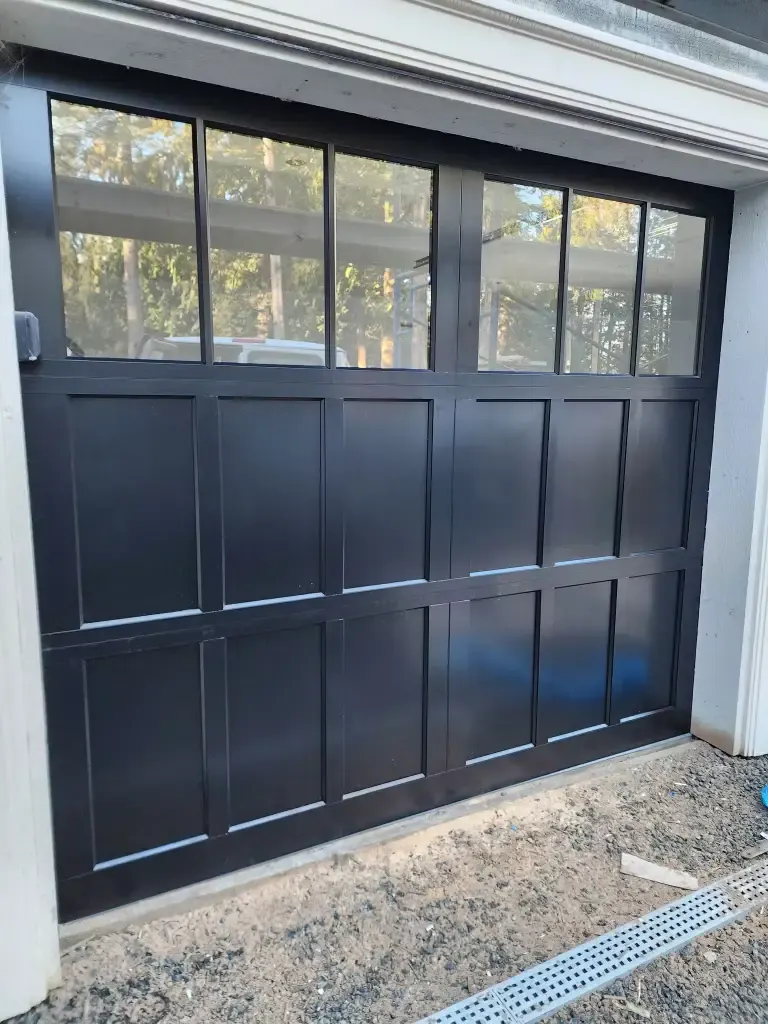 New insulated garage door installation in Burnaby