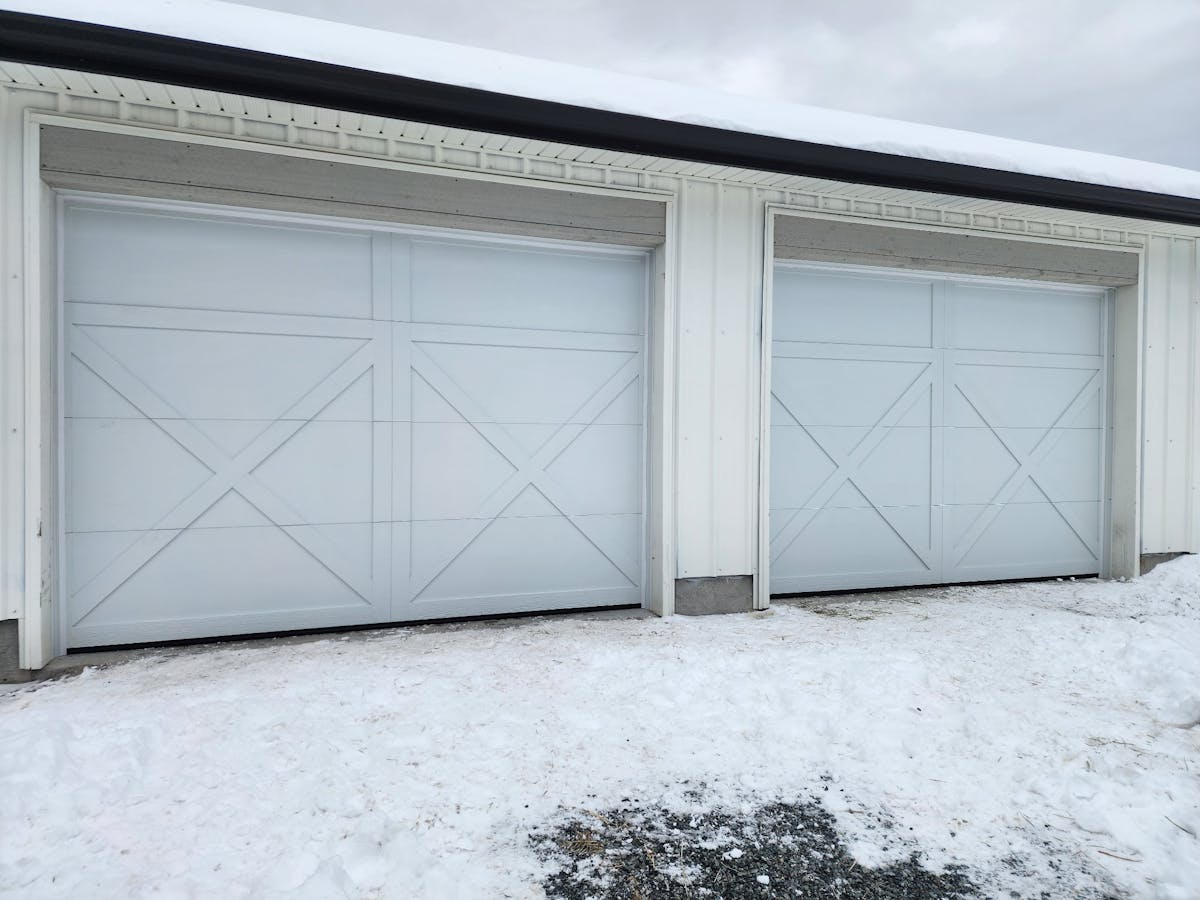 Steel-Craft new ARTISAN Series garage door with a custom-made overlay