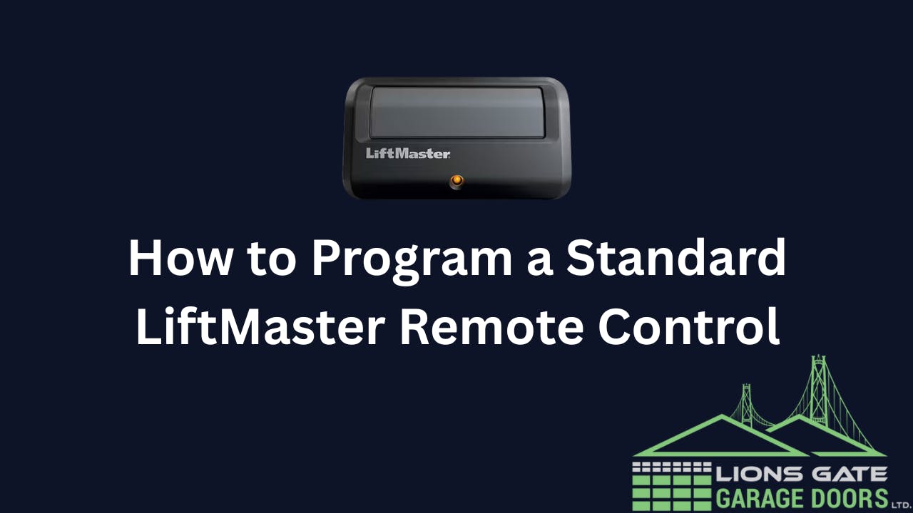 How to Program a Standard LiftMaster Remote Control