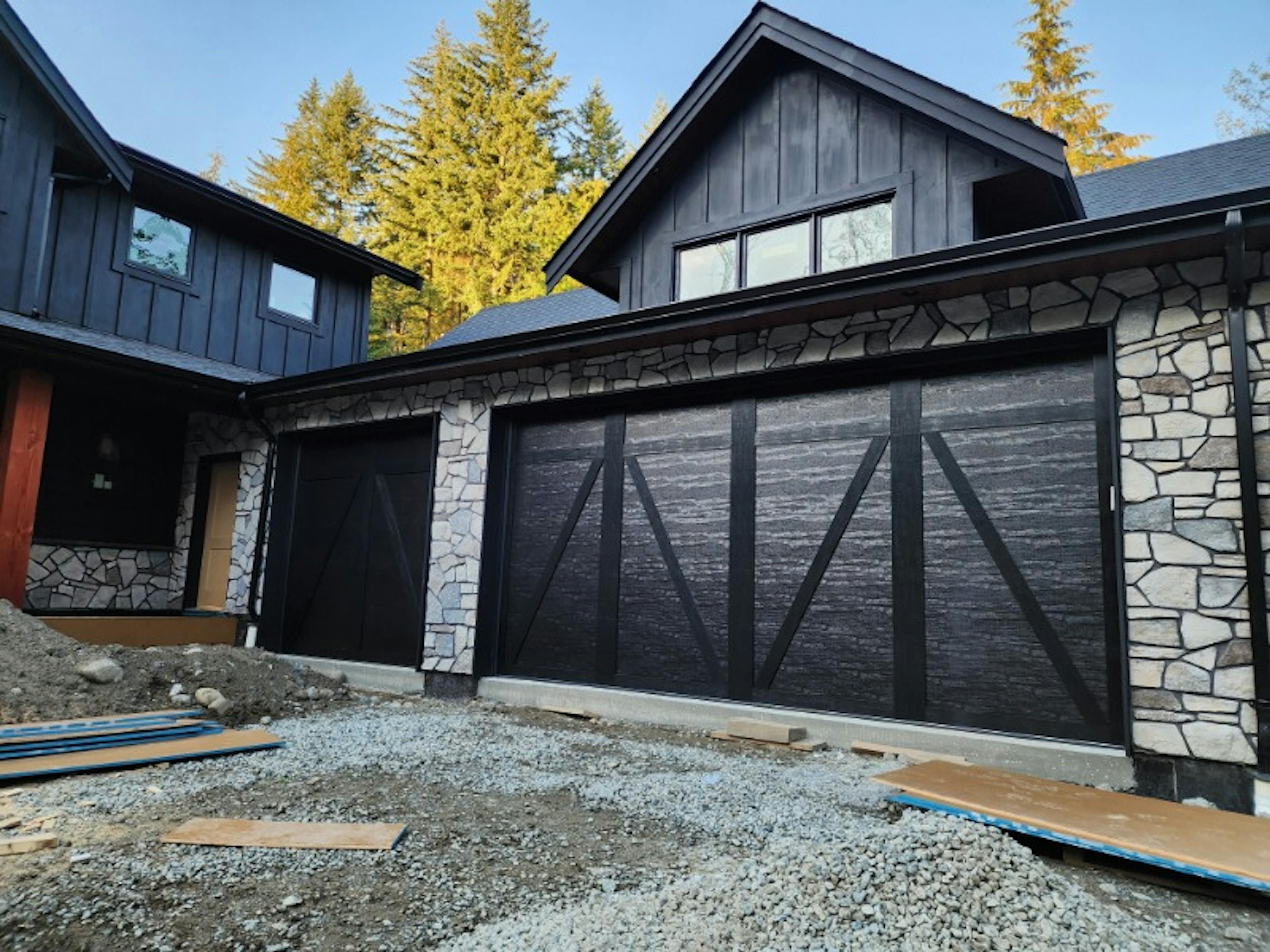 Garage Doors from the new ELEMENTS line, part of the Canyon Ridge Collection