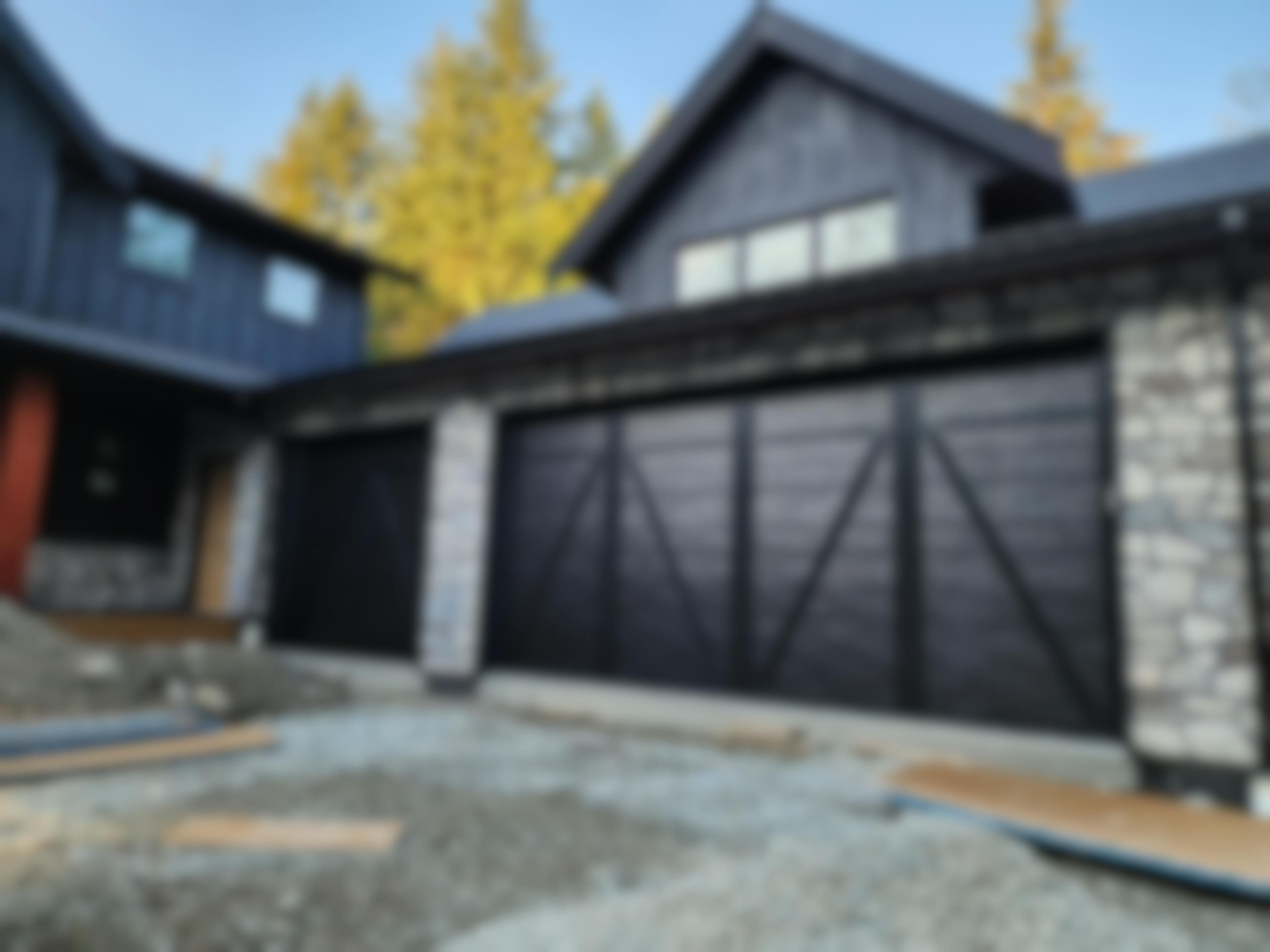 Garage Doors from the new ELEMENTS line, part of the Canyon Ridge Collection