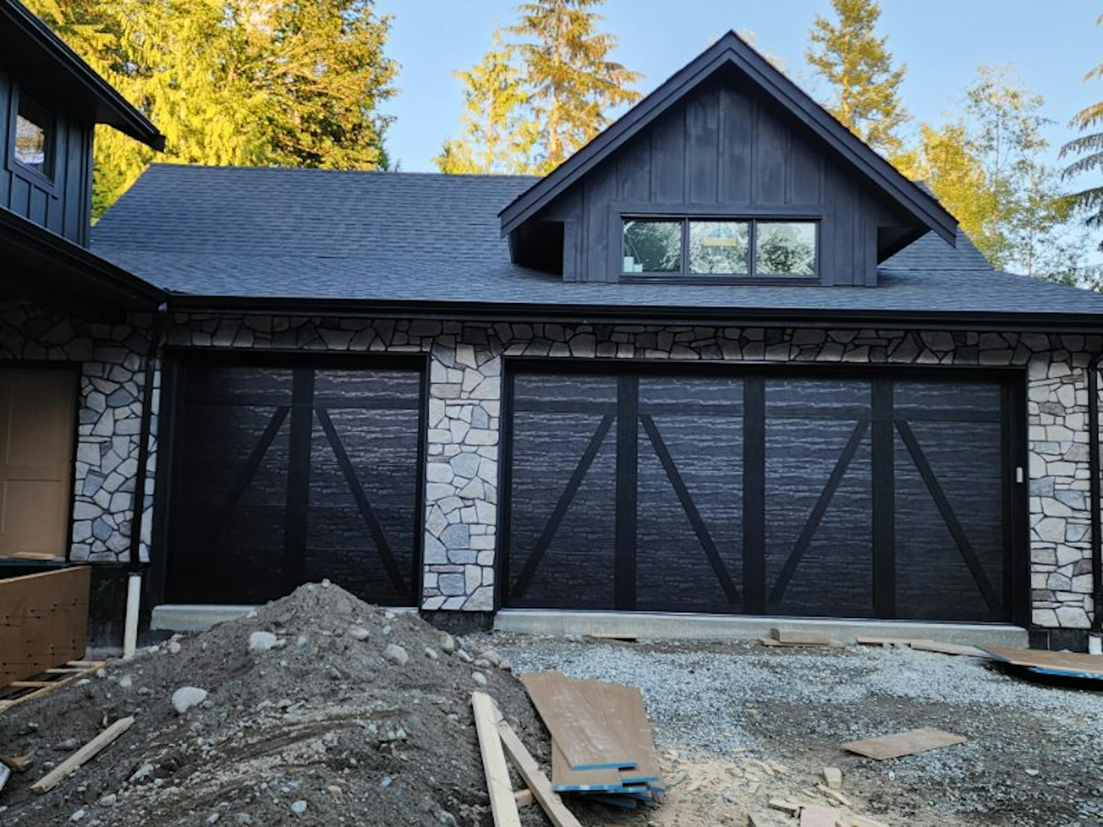 Garage Doors from the new ELEMENTS line, part of the Canyon Ridge Collection