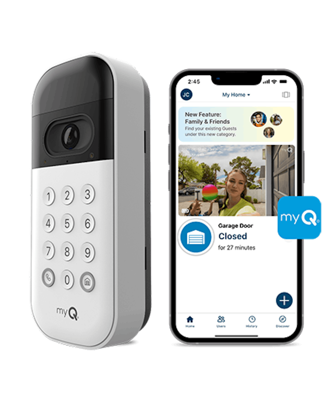 myQ Smart Garage® Video Keypad