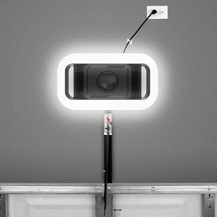 6690L 66590L LiftMaster 1-1/4 HPs Belt Drive Opener Underneath View