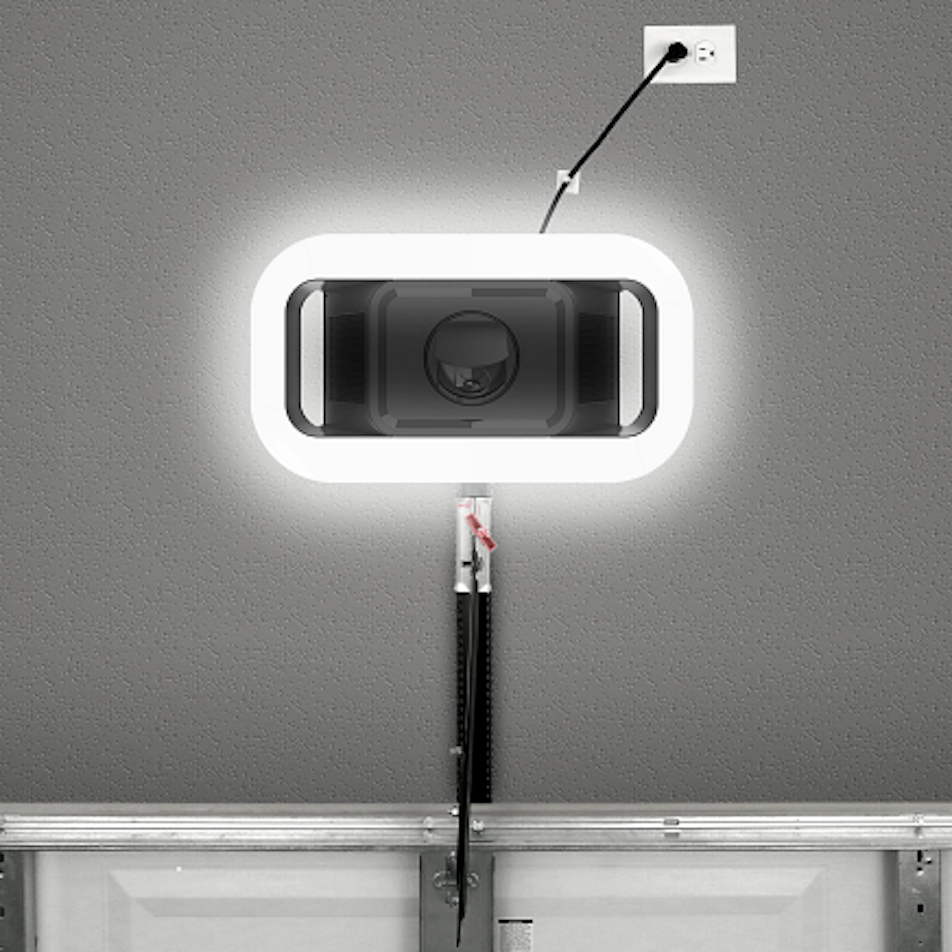 6690L 66590L LiftMaster 1-1/4 HPs Belt Drive Opener Underneath View