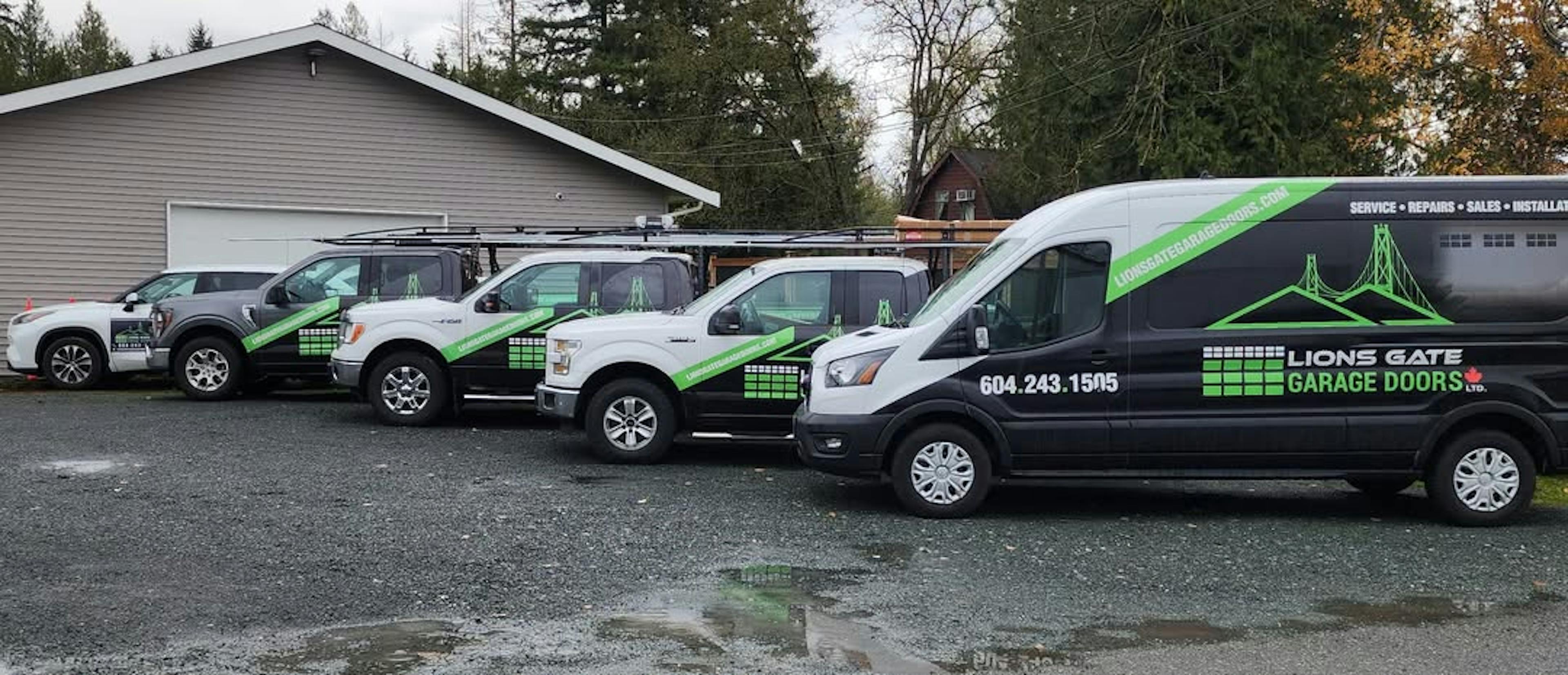 Our Fleet is Ready for 24-Hour Garage Door Repair Service