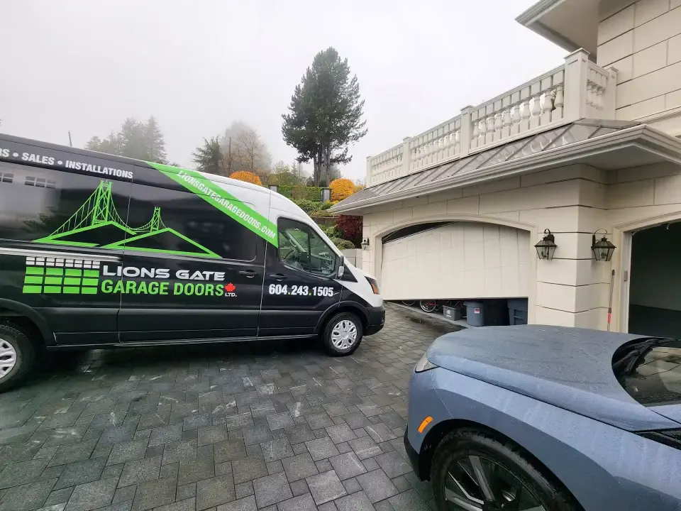 Garage door maintenance service in Langley home