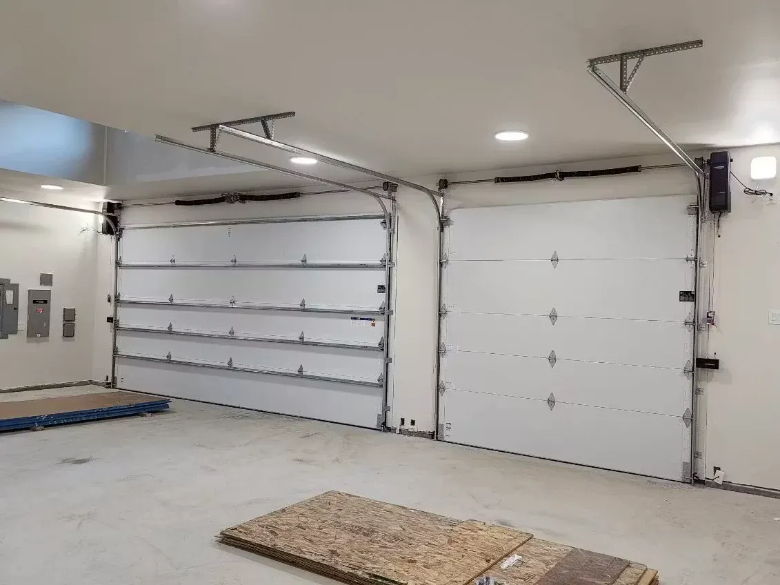 Garage door installation in Langley residential neighborhood