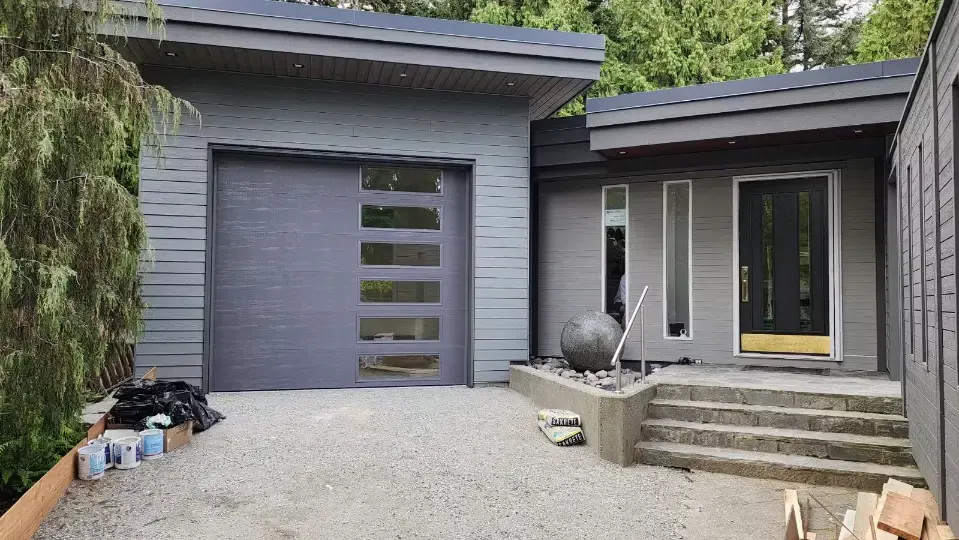 Garage door installation in Pitt Meadows residential home